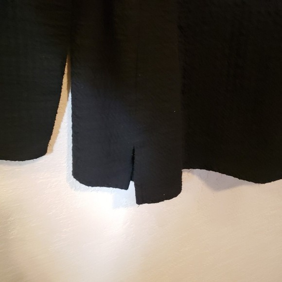 Chicos Size 3 Or XL/16 Black Soft Textured Tunic Metal Grommets - Picture 3 of 13